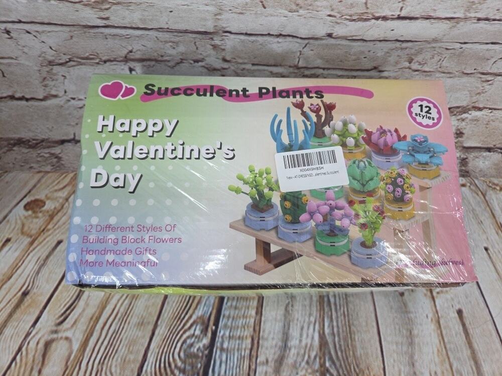 Succulent Building Block Set 12 Styles DIY Mini Plants Kit Gift Desk Decor Block